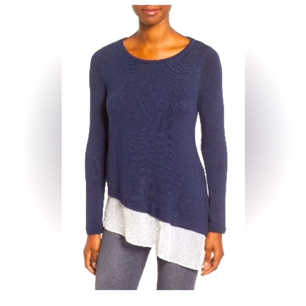 Asymmetrical Hem Layer Blouse